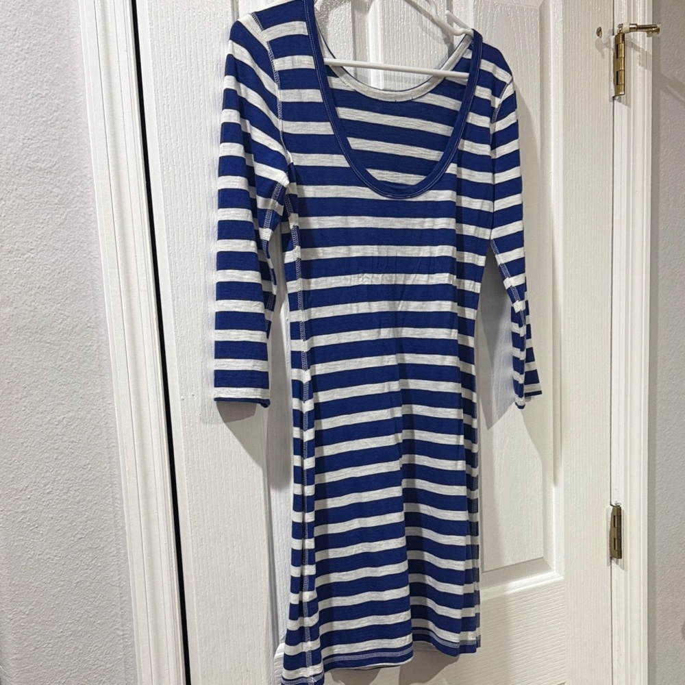 Women’s Express Blue and White Striped Dress size small